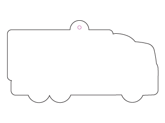 Custom shapes car air fresheners and car deodorizers - model:﻿Truck, personalization on request for corporate branding﻿