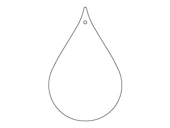 Custom shapes car air fresheners and car deodorizers - model:﻿Drop, personalization on request for corporate branding﻿