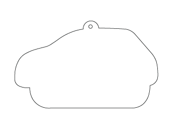 Custom shapes car air fresheners and car deodorizers - model:﻿Car, personalization on request for corporate branding﻿