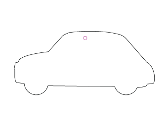 Custom shapes car air fresheners and car deodorizers - model:﻿Car, personalization on request for corporate branding﻿